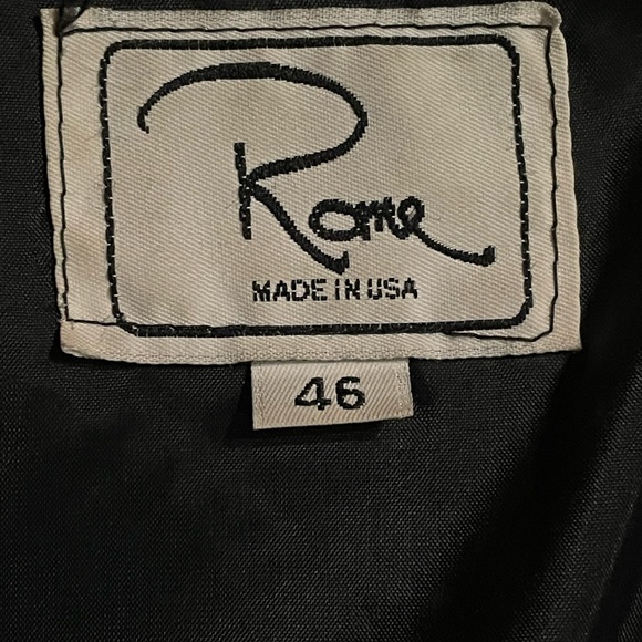 Rome Black Leather Jacket - Picture 5 of 5